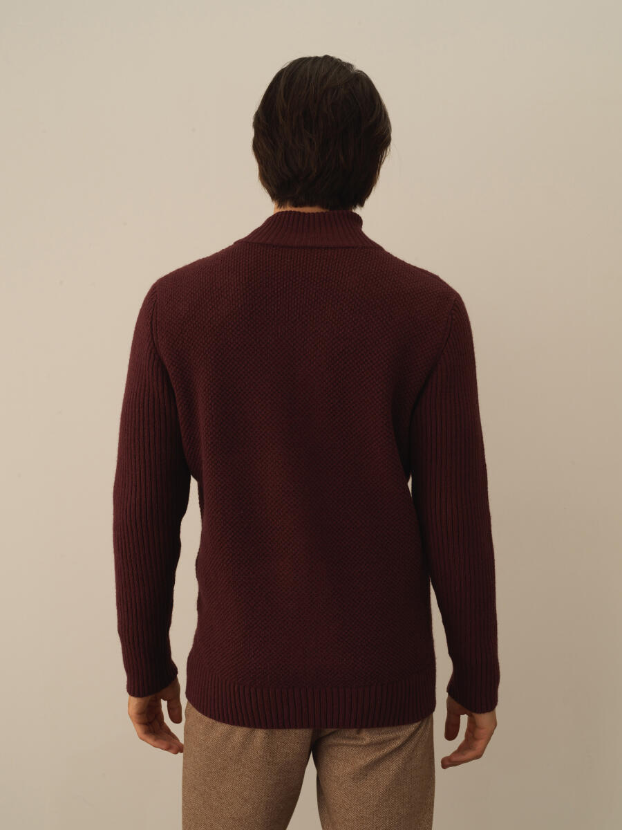 Regular Fit Wool Cardigan - 4