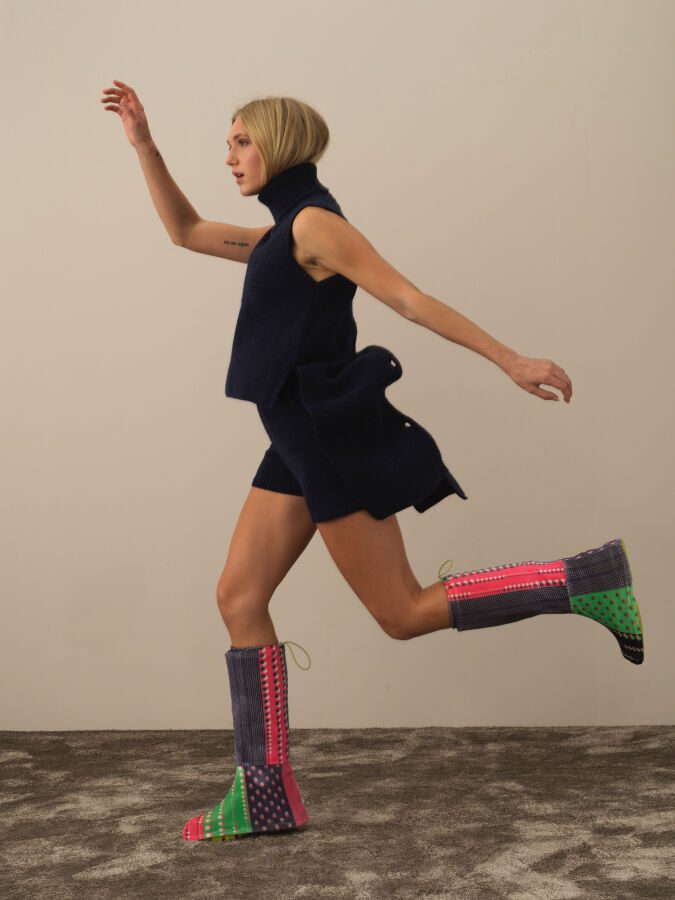 Regular Fit Wool Knit Vest - Xint