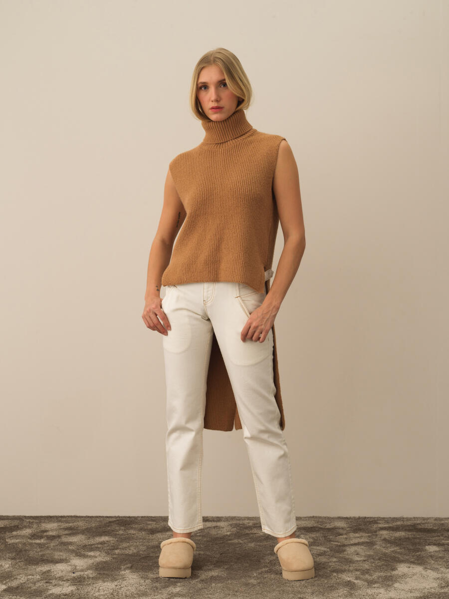 Regular Fit Wool Knit Vest