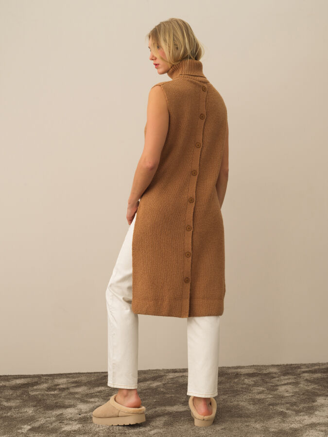 Regular Fit Wool Knit Vest - Xint