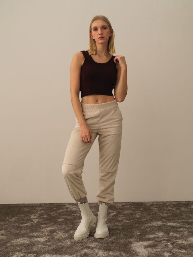 U-Neck Regular Fit Knit Tank Top - Xint