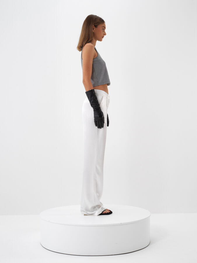 Shiny Plain Tank Top - Xint