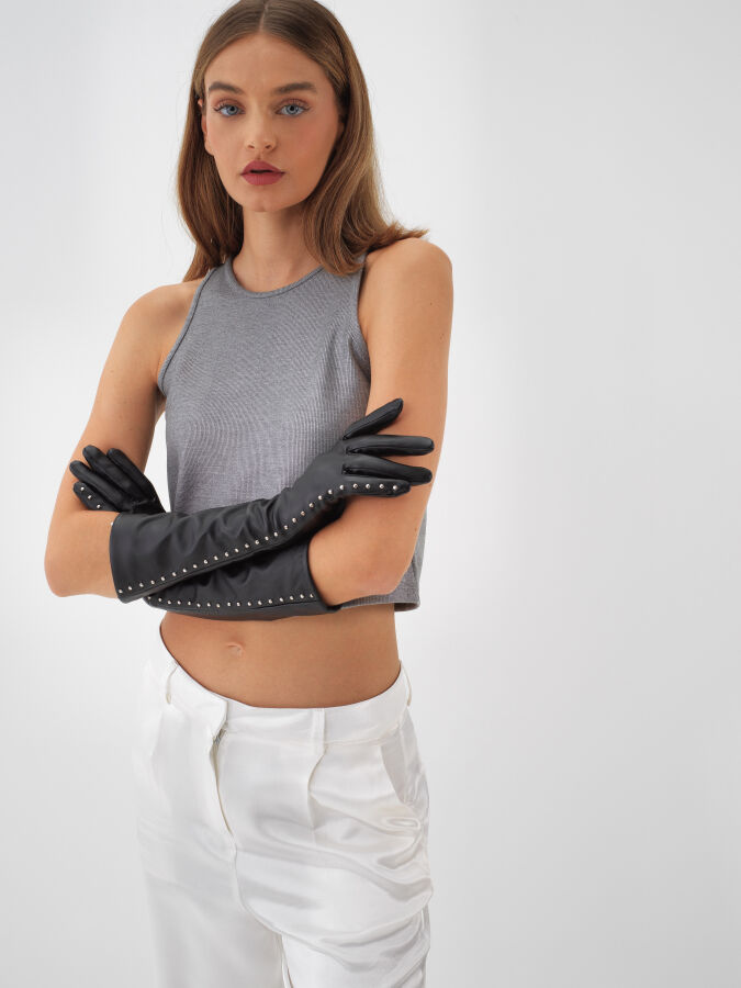 Shiny Plain Tank Top - Xint