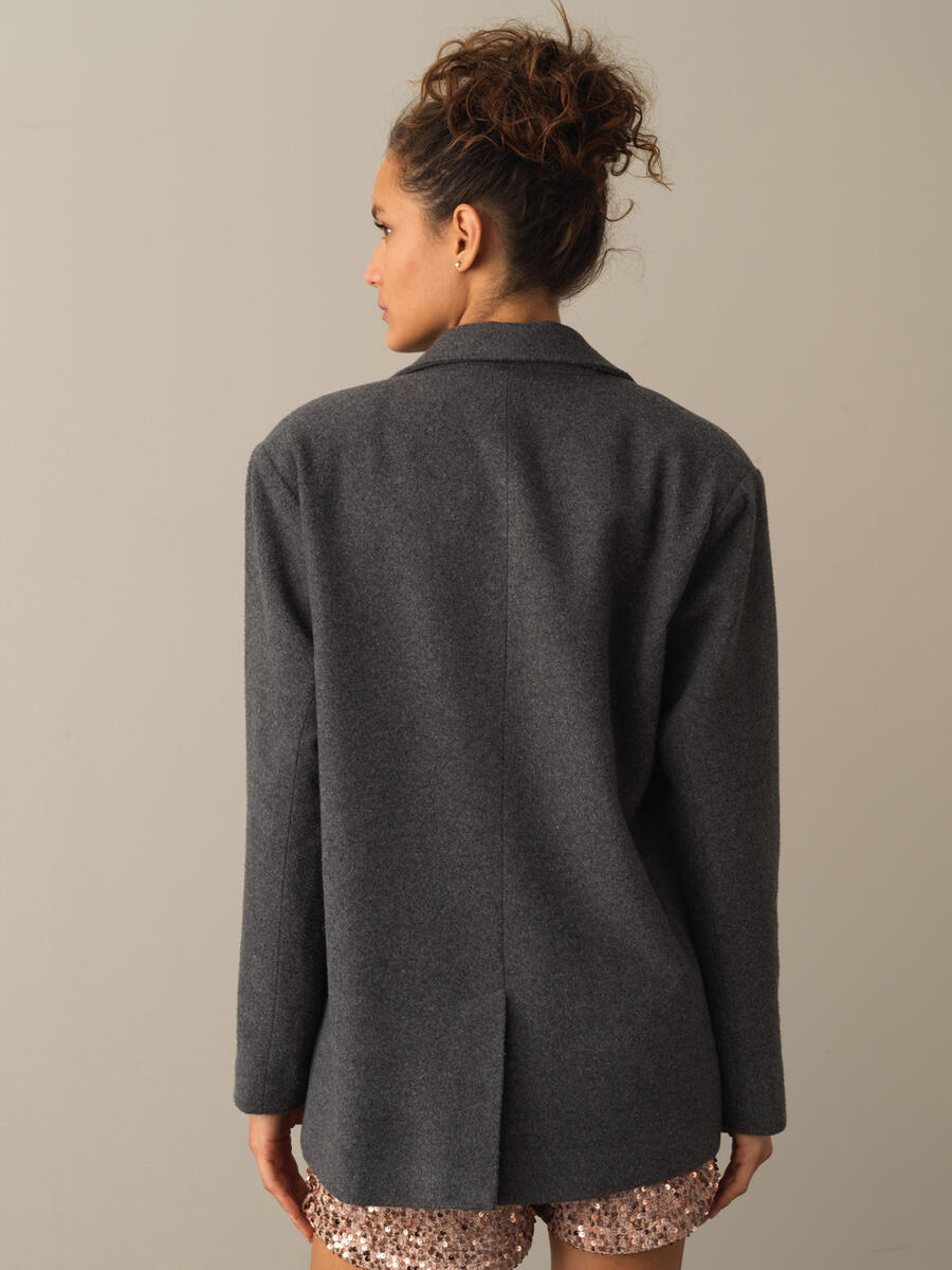 Oversized Long Blazer Jacket - 5