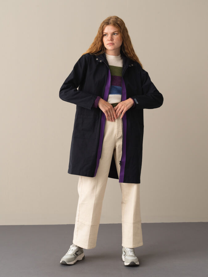 Hooded Oversized Raincoat - Xint