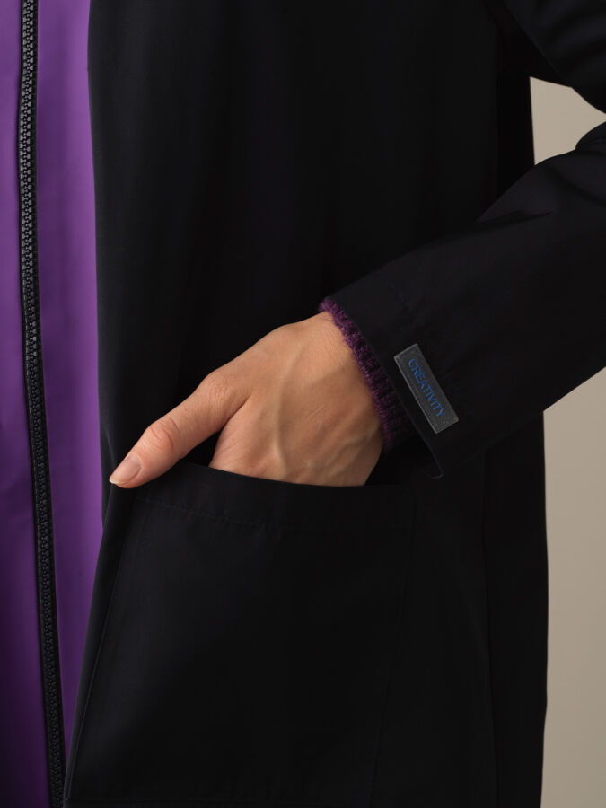 Hooded Oversized Raincoat - Xint