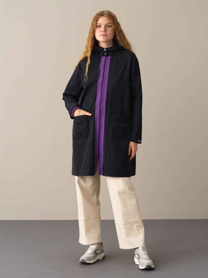 Hooded Oversized Raincoat - Xint