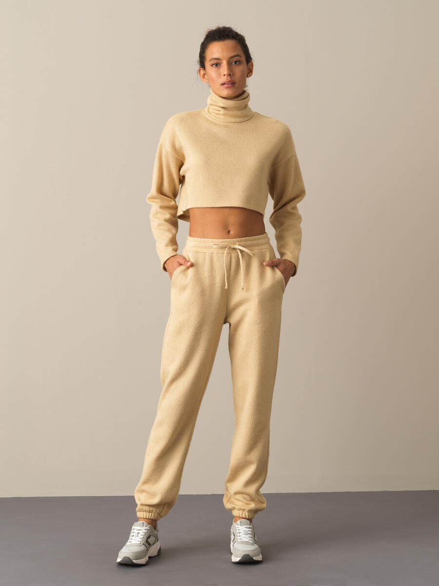 Elastic Waist Oversized Jogger Sweat Pants - 3