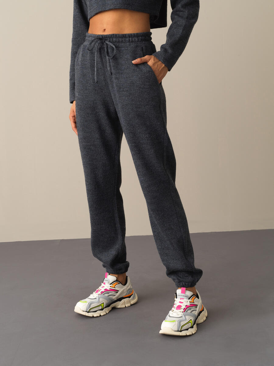 Elastic Waist Oversized Jogger Sweat Pants - 1