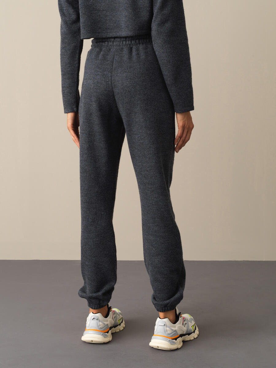 Elastic Waist Oversized Jogger Sweat Pants - 4