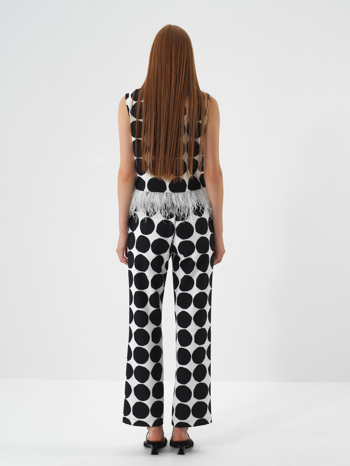 Black Form-Proof Oversize Trousers - 6