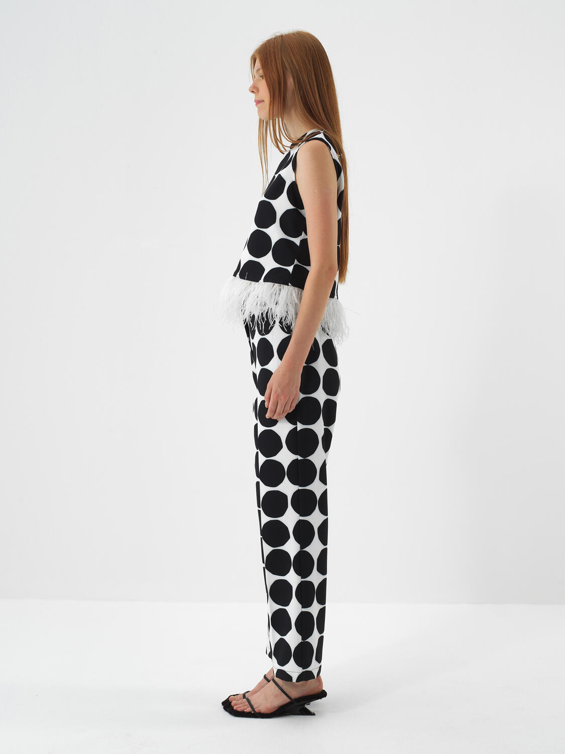 Black Form-Proof Oversize Trousers - 4