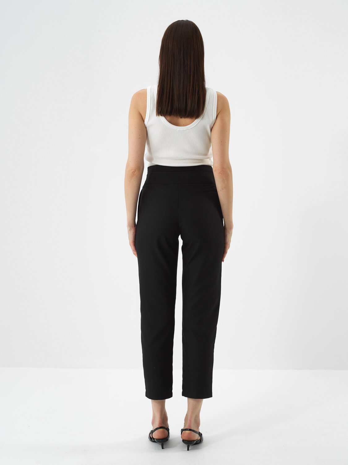 Black Regular Fit Trousers That Maintain Their Form - Xint