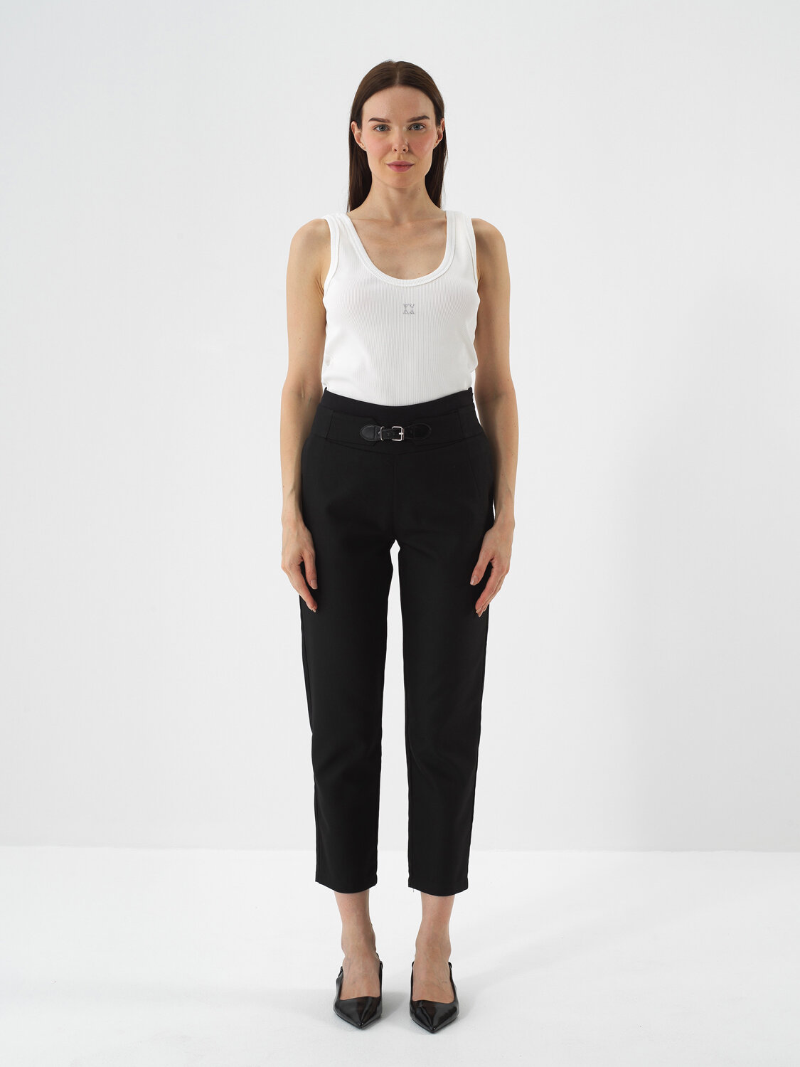 Black Regular Fit Trousers That Maintain Their Form - Xint