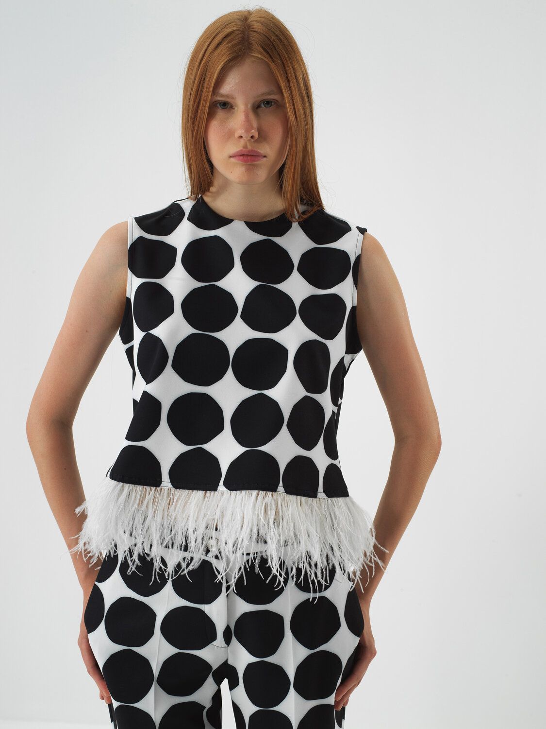 Black Form-Preserving Oversize Blouse - Xint