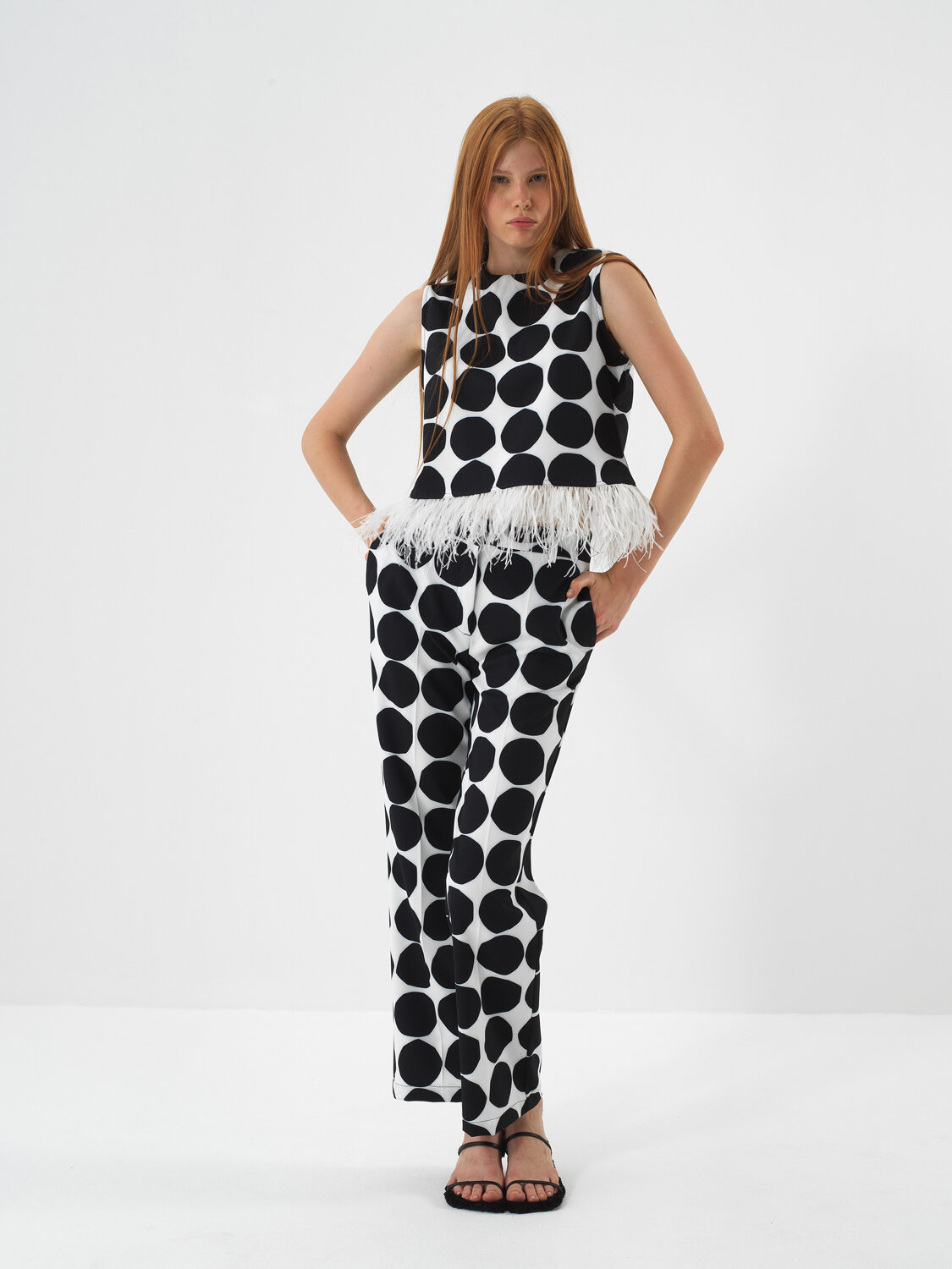 Black Form-Preserving Oversize Blouse - Xint