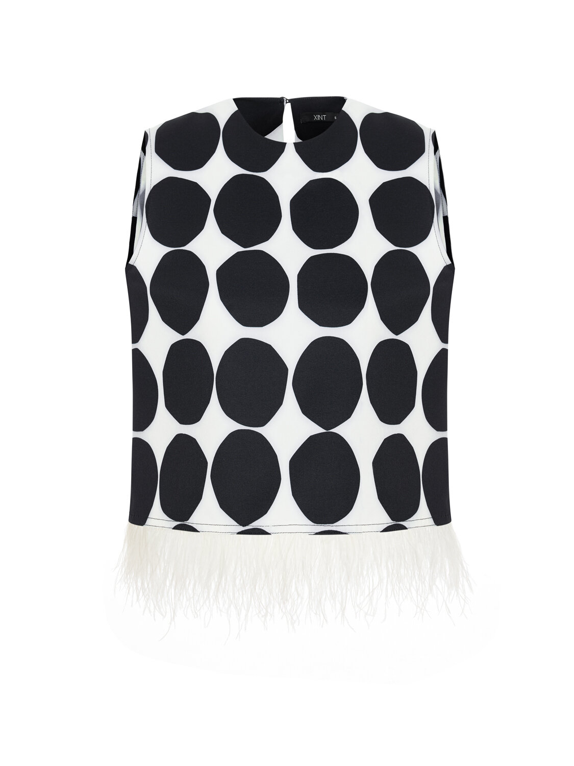 Black Form-Preserving Oversize Blouse - Xint