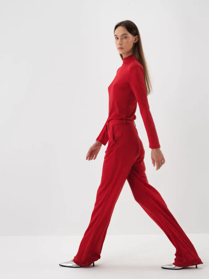 Plain Shiny Blouse - Xint