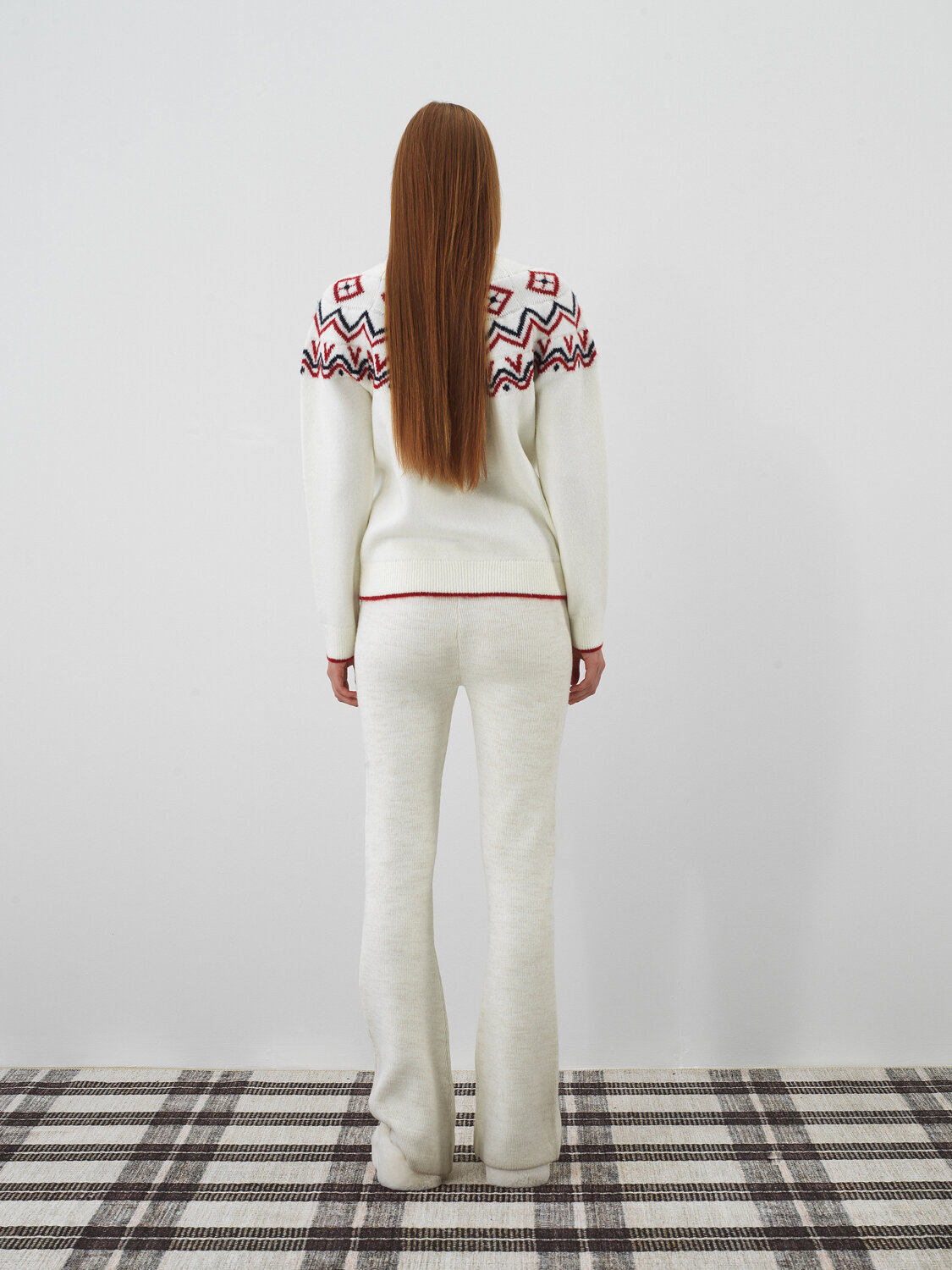 Ecru Soft Texture Oversized Cardigan - Xint