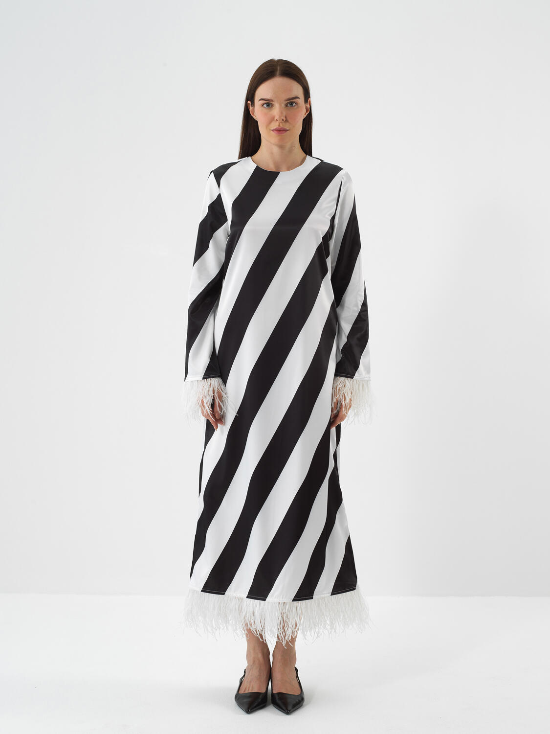 Black Form-Proof Regular Fit Dress