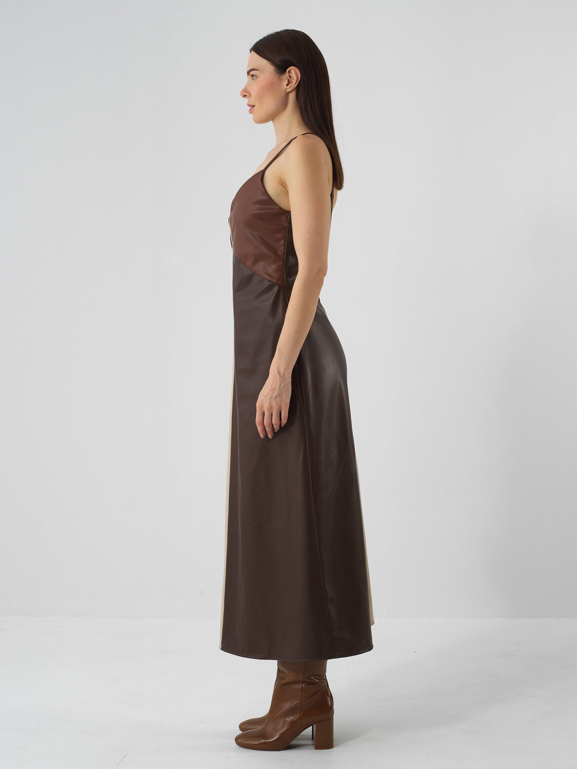 Camel Regular Fit Dress - Xint