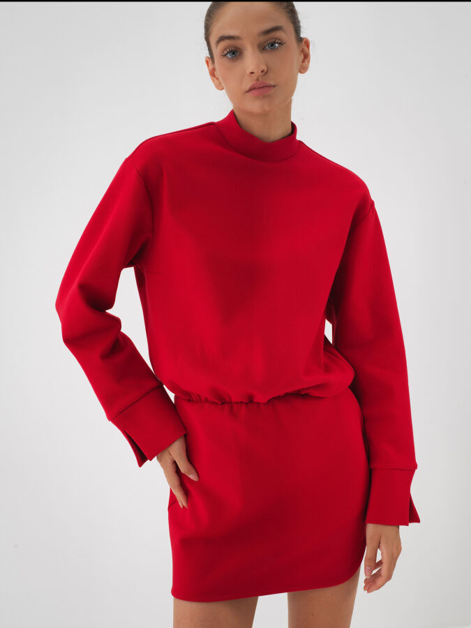 Plain Cotton Dress - Xint