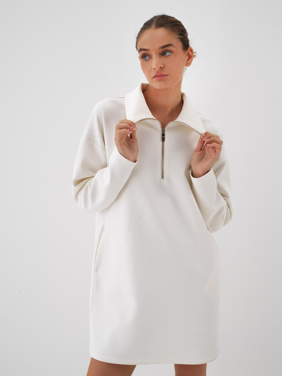 Oversized Plain Dress - 2