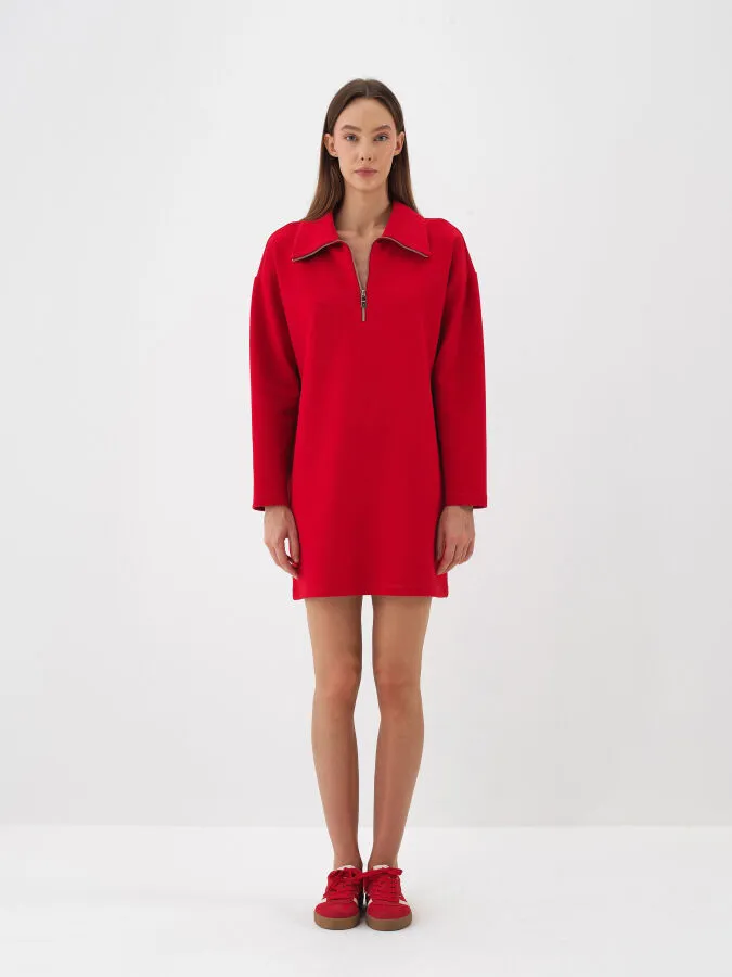 Oversized Plain Dress - Xint