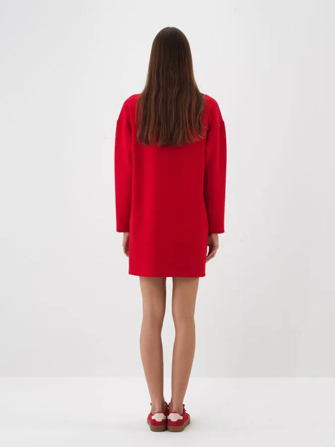 Oversized Plain Dress - Xint