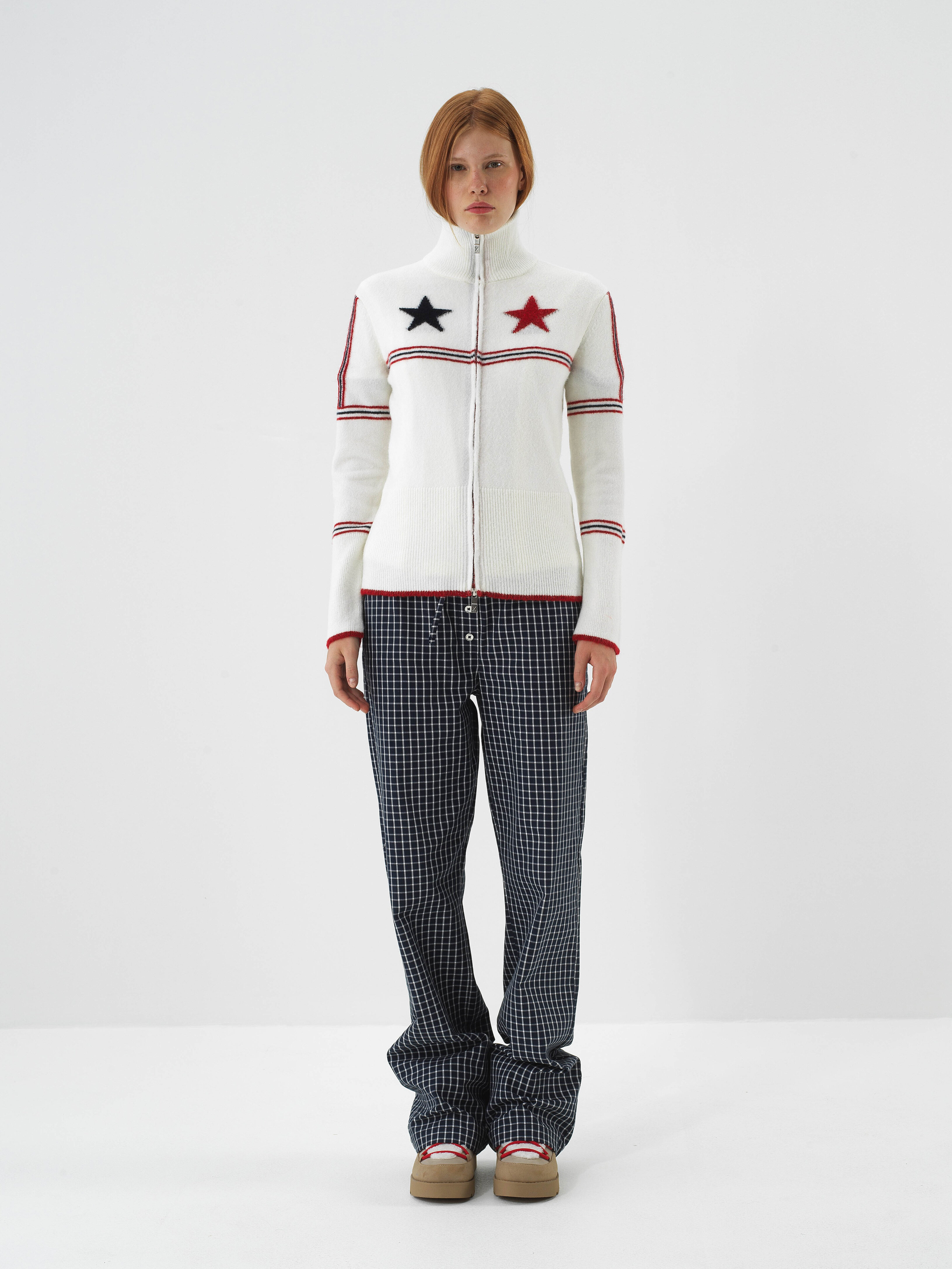 Ecru Soft Texture Regular Fit Jacket - Xint