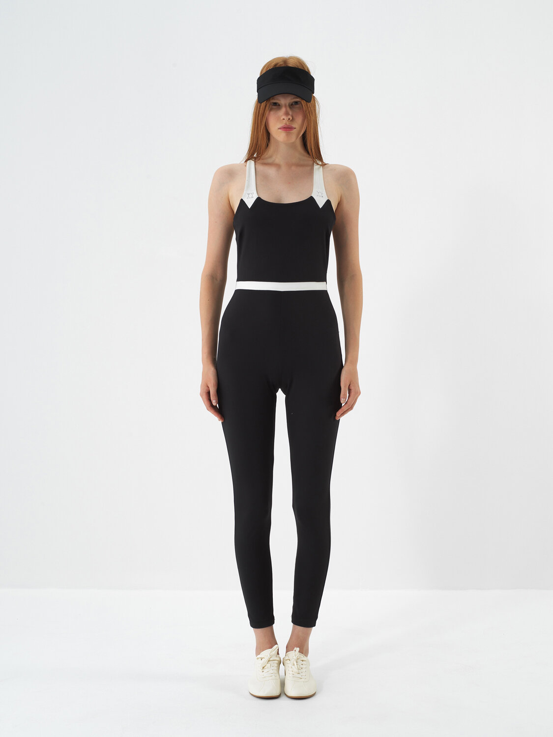 Black Flexible Textured Slim Fit Jumpsuit - Xint