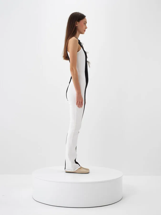 Cotton Patterned Jumpsuit - Xint