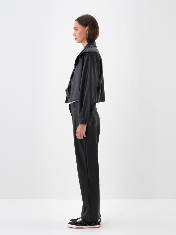 Leather Look Pants - Xint