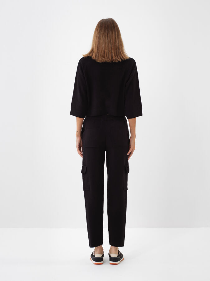 Wool Cargo Pocket Pants - Xint