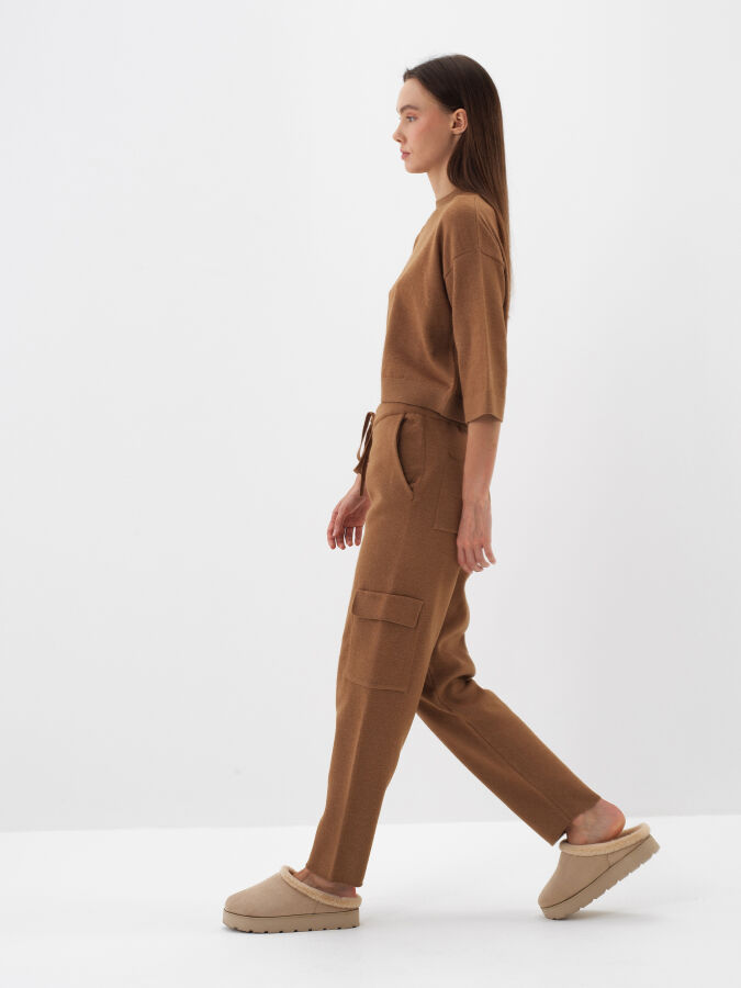 Wool Cargo Pocket Pants - Xint