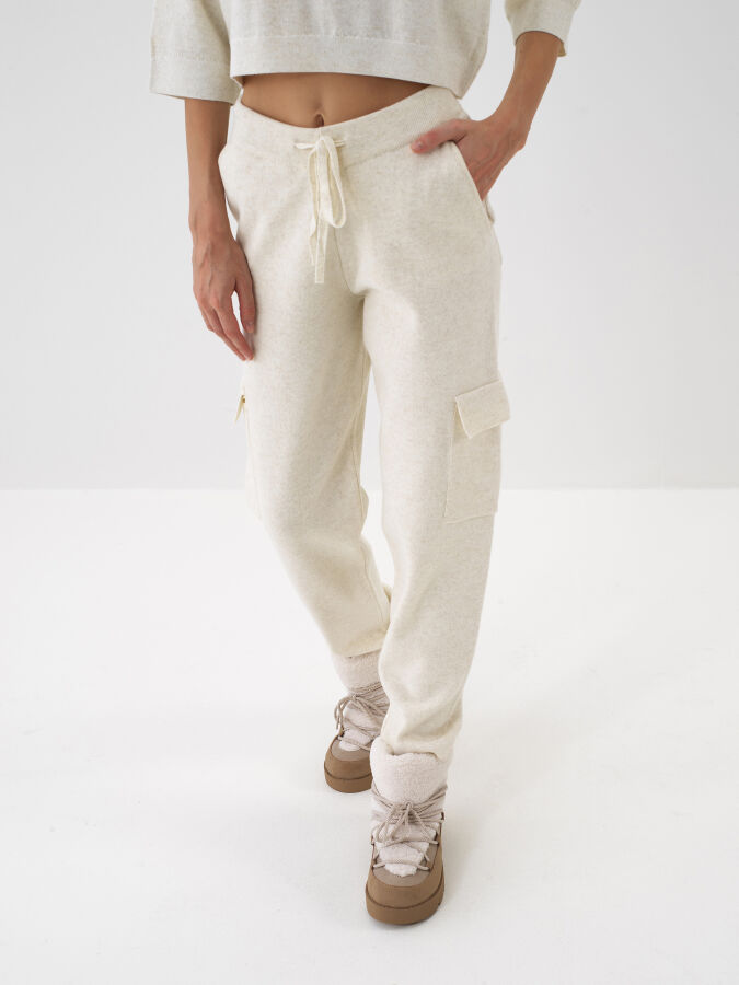 Wool Cargo Pocket Pants - Xint