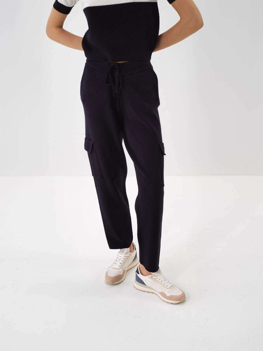 Wool Cargo Pocket Pants