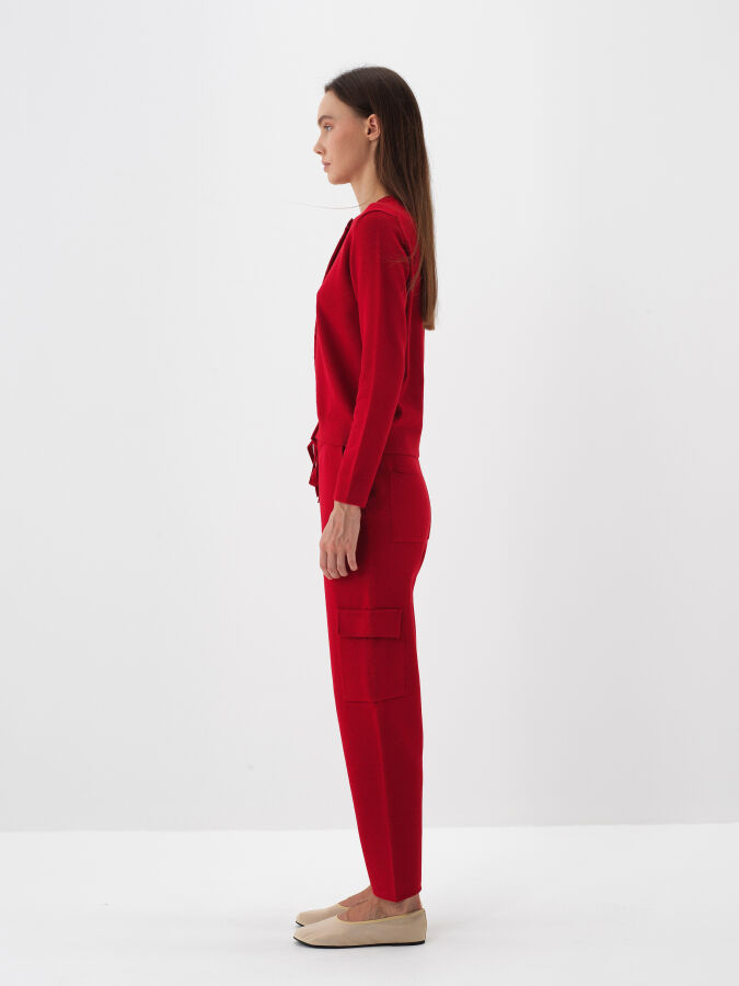 Wool Cargo Pocket Pants - Xint