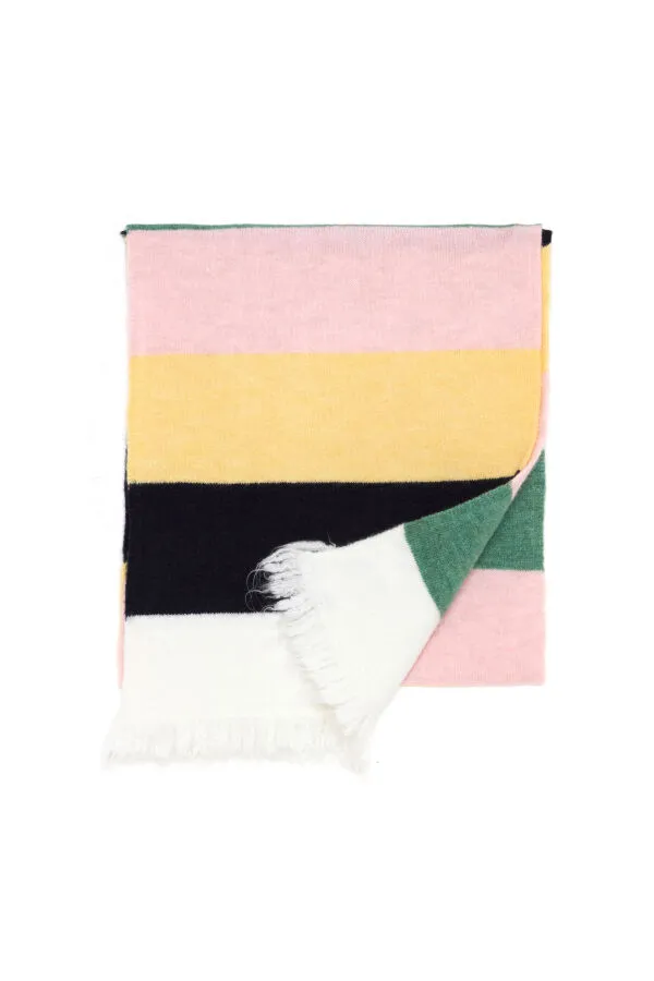 Striped Mohair Scarf - Xint