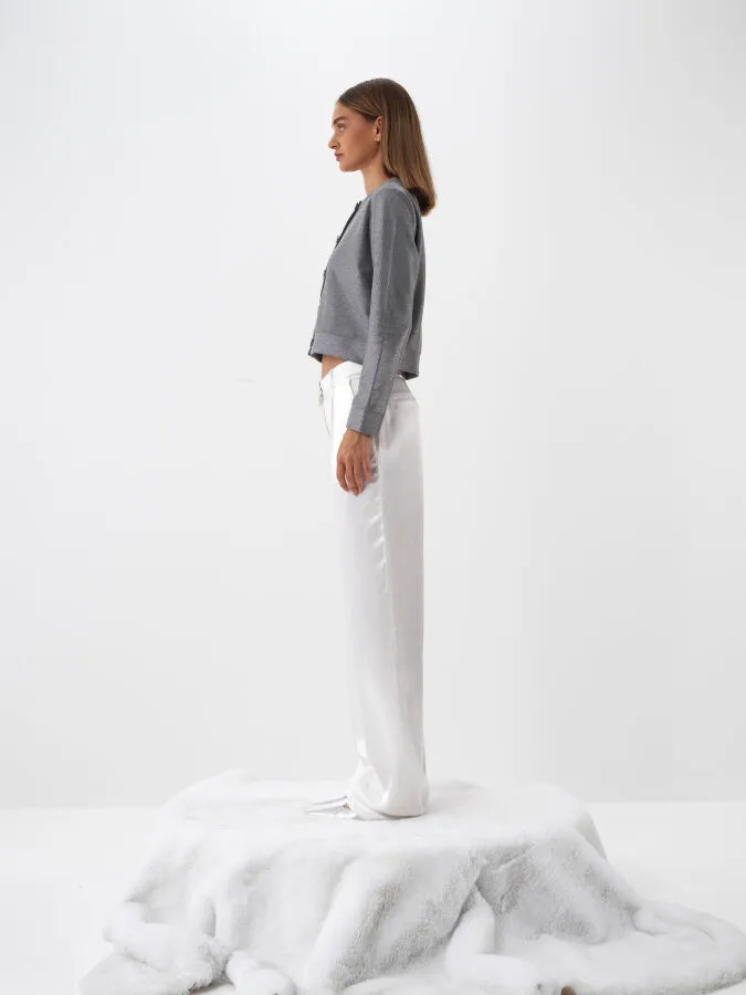 Shiny Regular Fit Cardigan - Xint