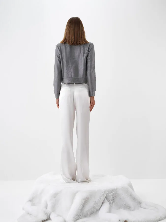 Shiny Regular Fit Cardigan - Xint