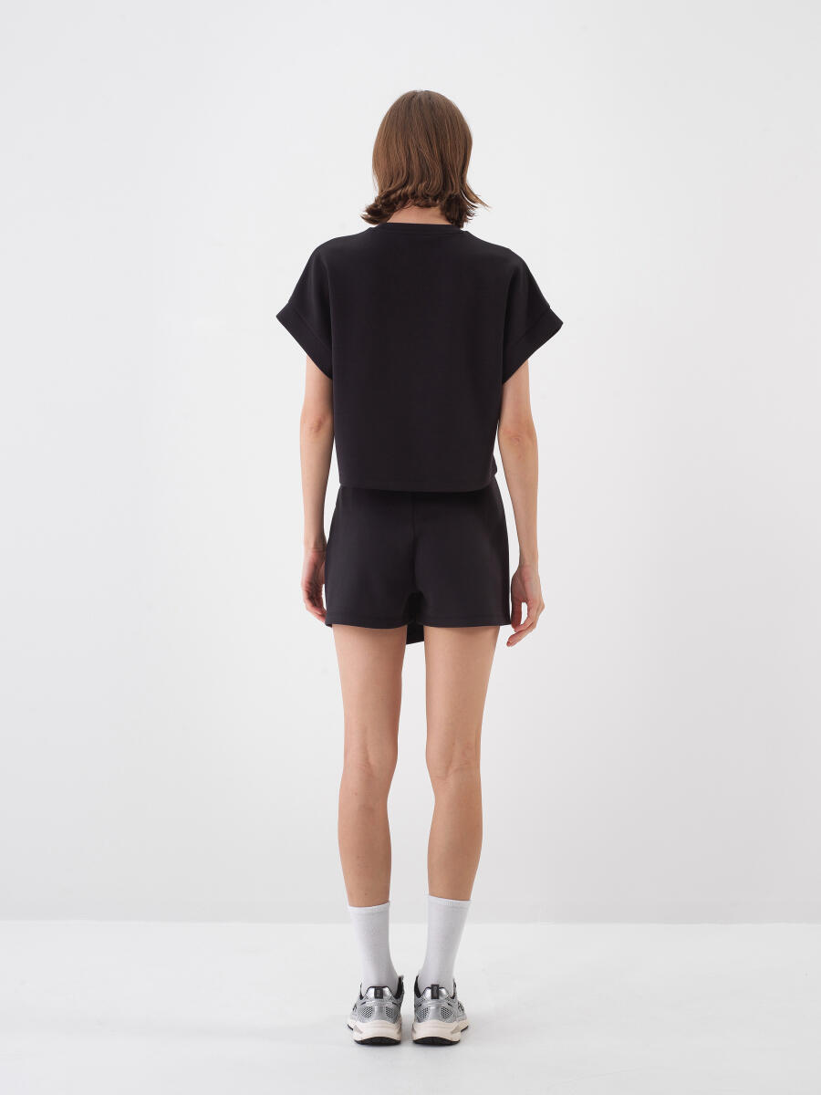 Black Oversize Cotton T-Shirt - 6