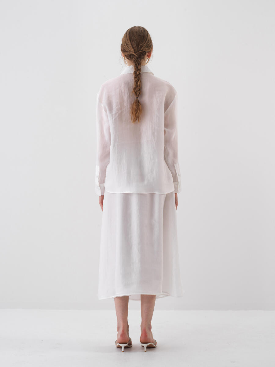White Oversize Shirt - 6