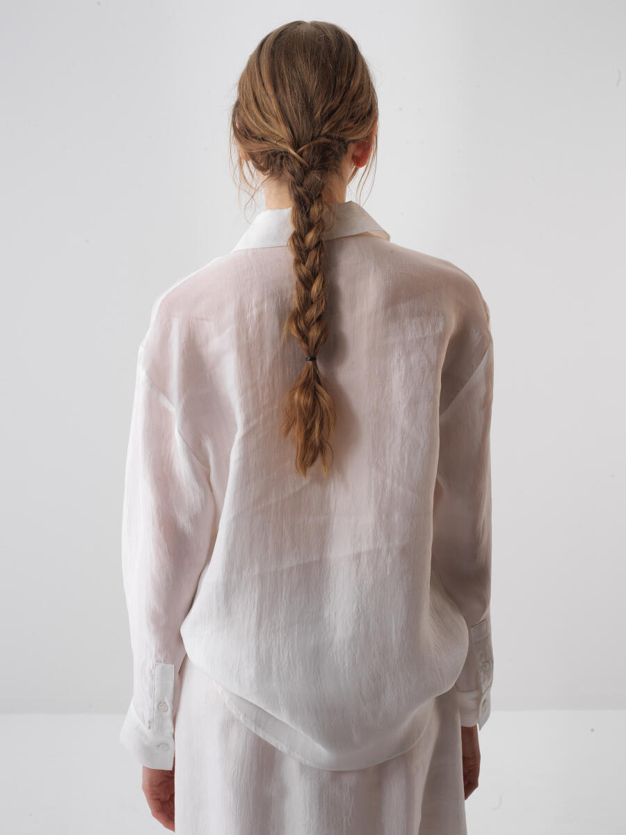 White Oversize Shirt - 5