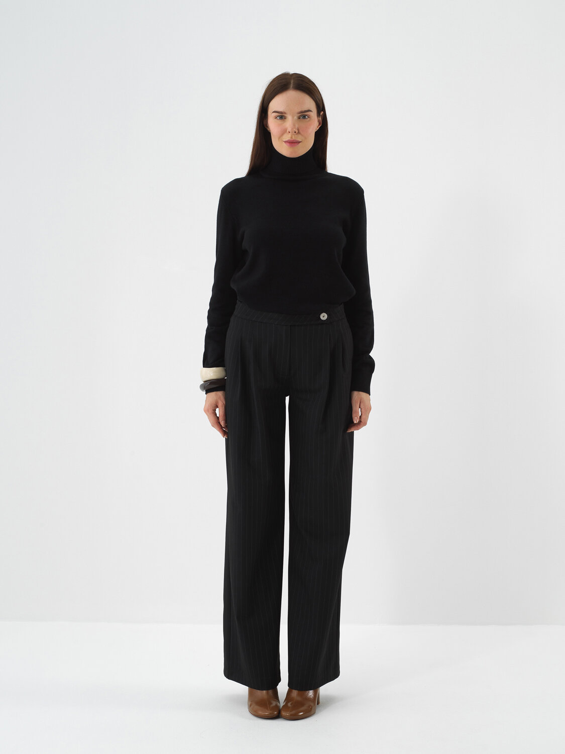 Black Cotton Textured Regular Fit Sweater - Xint