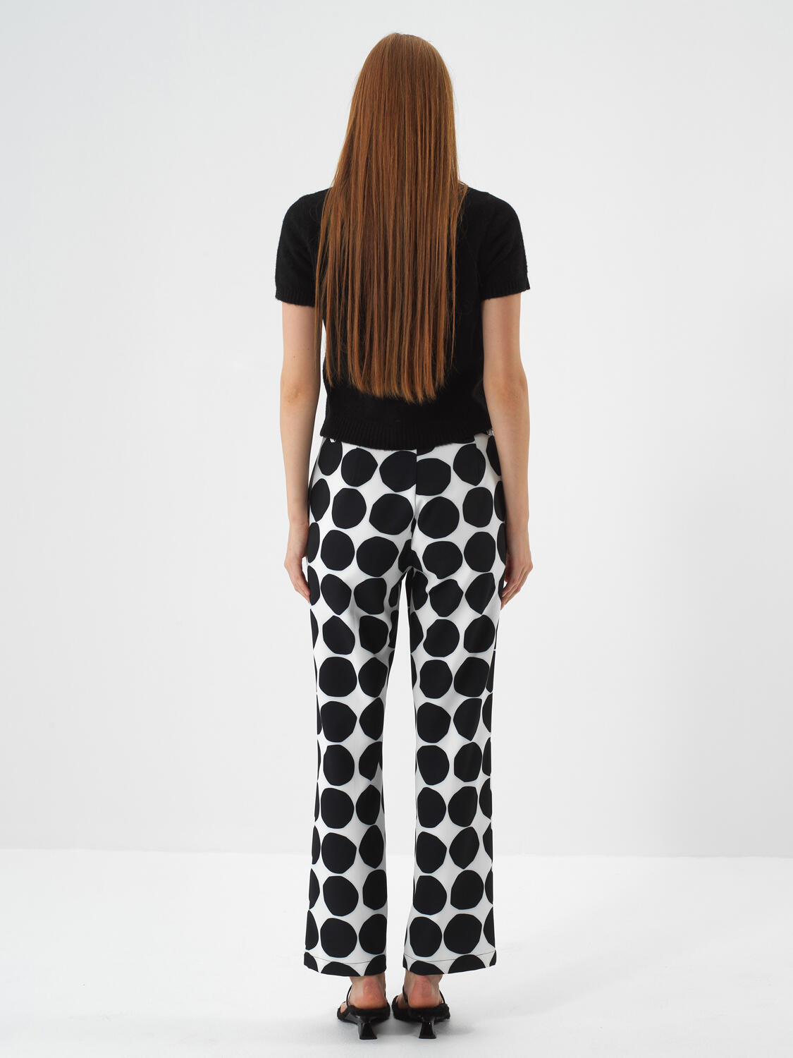 Black Soft Texture Regular Fit Sweater - 4