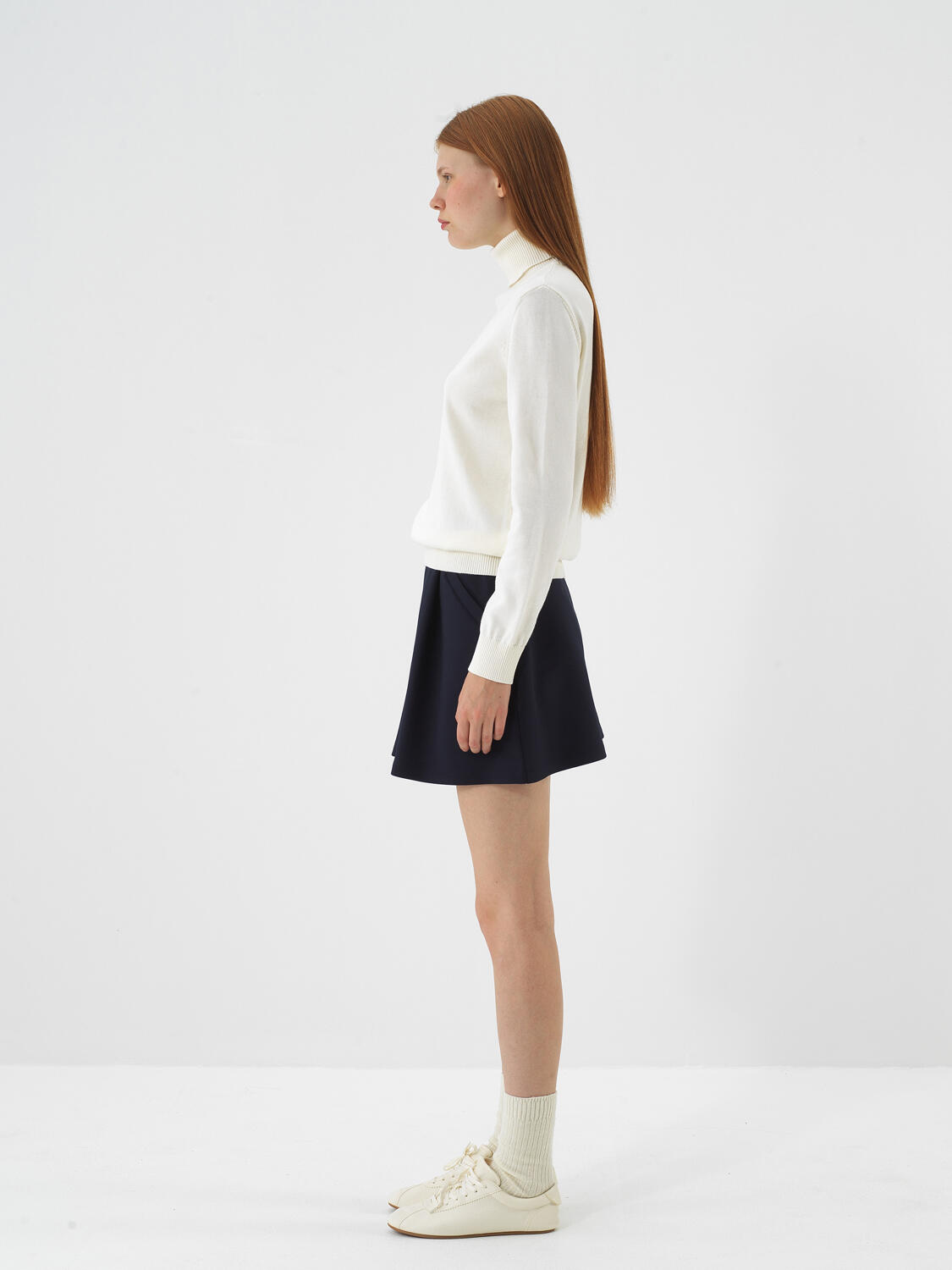 Ecru Cotton Textured Regular Fit Sweater - 3