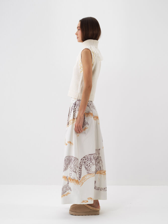 Wool Sleeveless Sweater - Xint