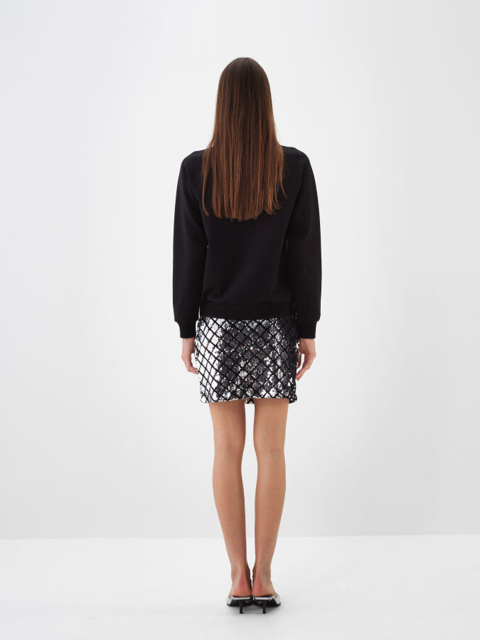 Cotton Printed Sweatshirt - Xint