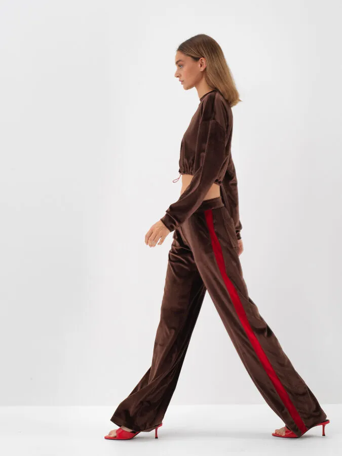 Corduroy Shiny Sweatshirt - Xint